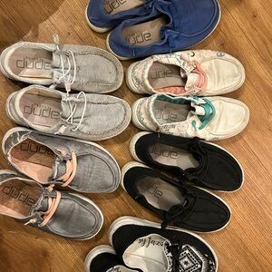 Women’s Hey Dude’s and Gypsy Jazz slip on shoes